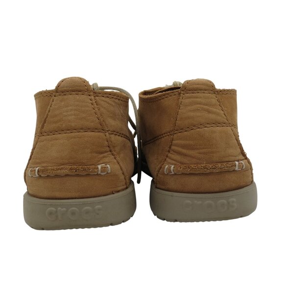 CROCS Men's Tan Nubuck Walu Chukka Boot 15364 Size 9 Moccasin Casual Comfort - Picture 7 of 11
